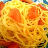 トマトの冷製スパゲティ